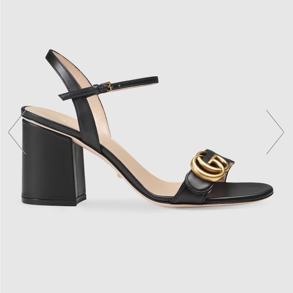 Gucci sandal Heel size 39 , my shoe size is a 8 to 8 1/2 in women's & they fit - Picture 5 of 15